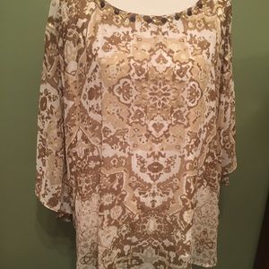 Plus size Ruby Red blouse in a 3x